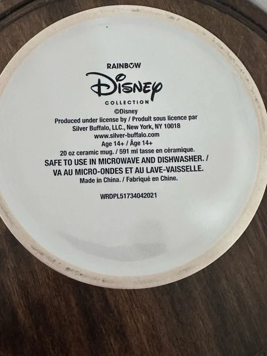 Disney Rainbow Collection "Think Happy Thoughts" 20oz Ceramic Mug - Picture 5 of 7